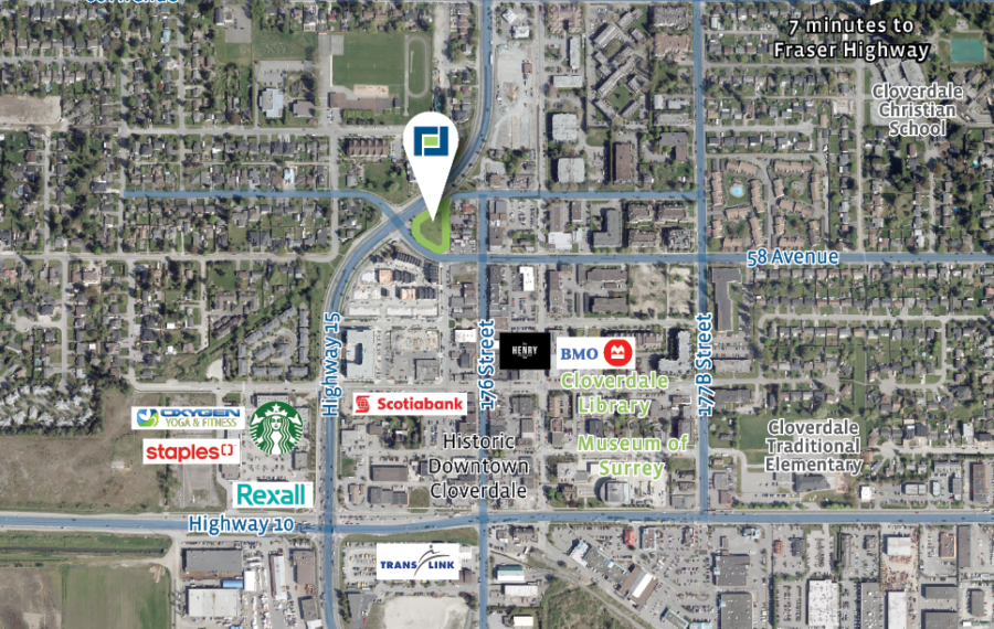 25,727 sf of Commercial Land in Cloverdale
