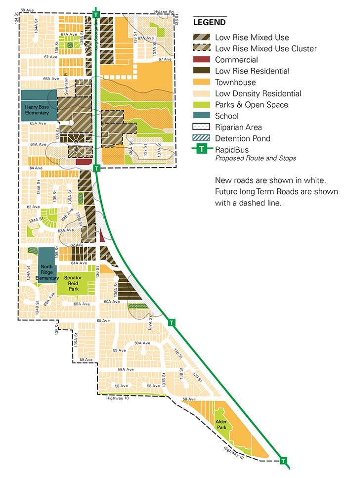 The Newton - King George Boulevard Land Use Map